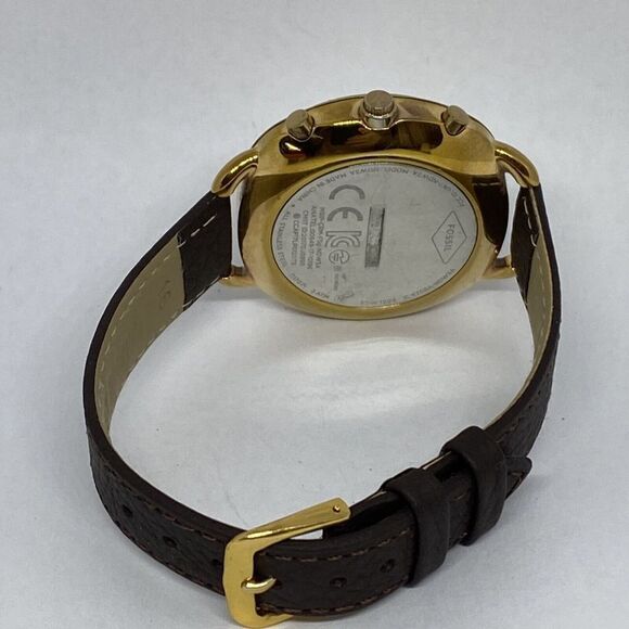 Fossil FTW1208 Women's Brown Leather White Analog Dial Hybrid Smartwatch XX766 - Picture 10 of 12